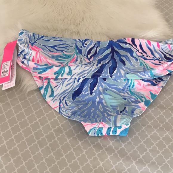 Lilly Pulitzer Lagoon sarong hipster bikini - Picture 5 of 8